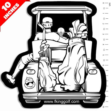 Dad & Daughter Golf Cart Car Decal